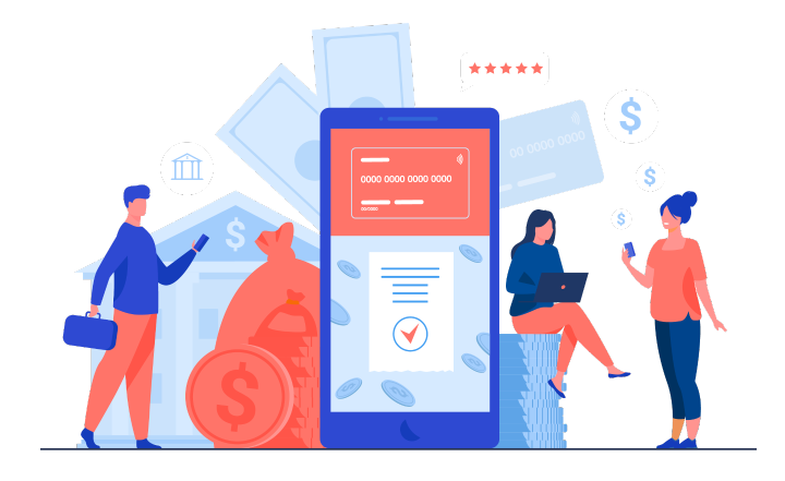 A group of borrowers looking at their existing loans and considering another loan from a licensed money lender