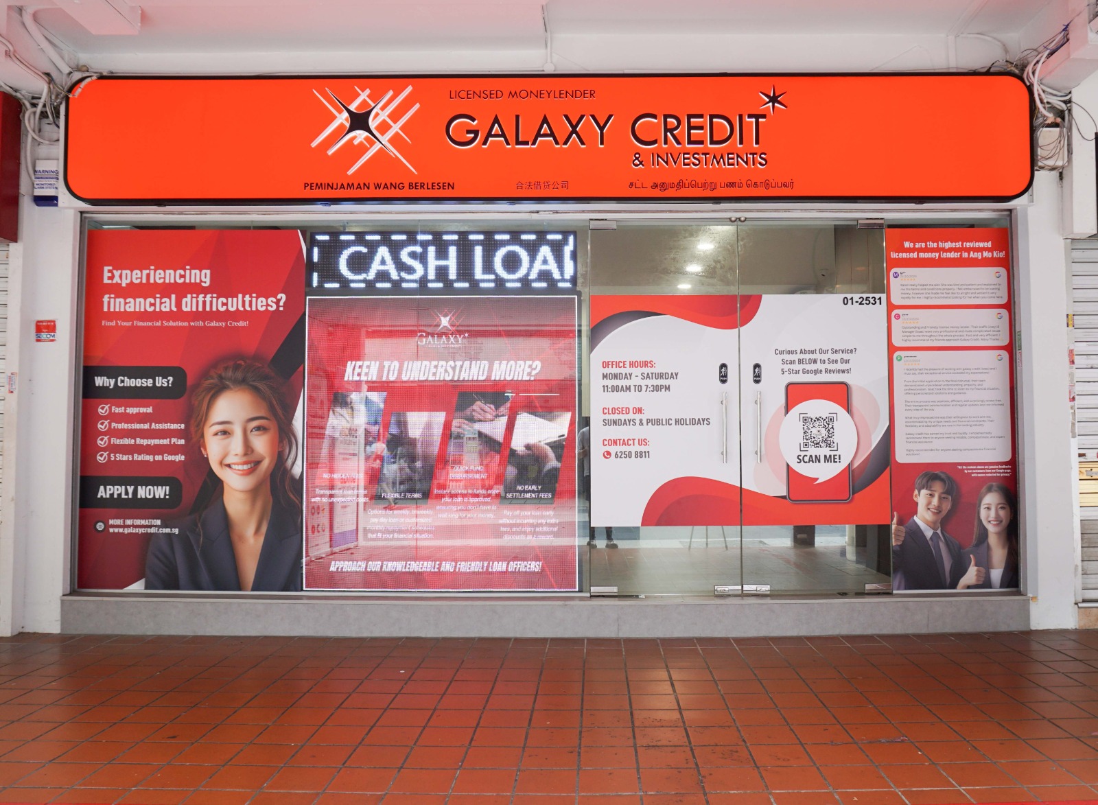 Shopfront of our Ang Mo Kio central money lender office